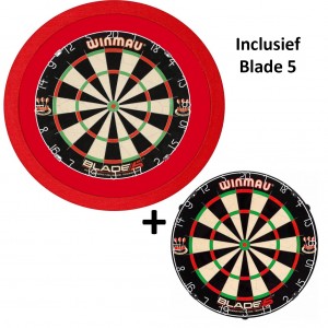 TCB X-Ray 3.0 Luxe LED verlichting inclusief Winmau Blade 5 - rood