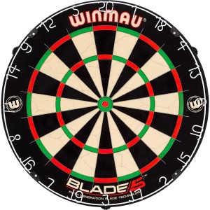 Dragon - Complete PRO - rood-antra - Winmau Blade 5 - dartmat antraciet - dartbord verlichting - darts - dartbord