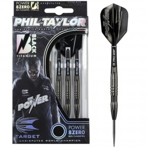 Phil Taylor 8ZERO 2 Black 80% Target - dartpijlen