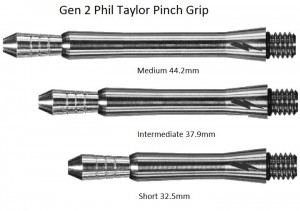 Titanium Phil Taylor Gen 2 Pinch Grip Shaft