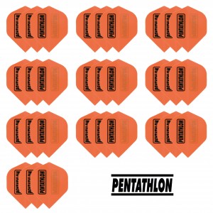 10 Sets Pentathlon 100 micron flights - Oranje