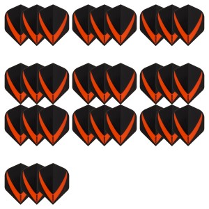 10 Sets Vista-X 100 micron flights - Oranje - darts flights