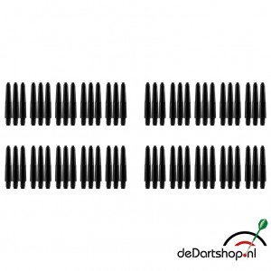 20 sets - Deflecta nylon - zwart - Extra Short