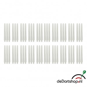 Natural White - Medium - 20 sets - Deflecta nylon - darts shafts