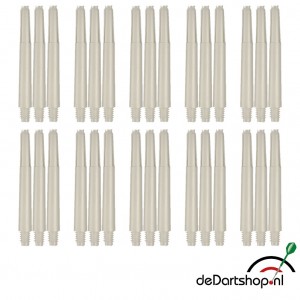 Natural White - Intermediate - 10 sets - Deflecta nylon - darts shafts
