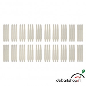 Natural White - Intermediate - 20 sets - Deflecta nylon - darts shafts