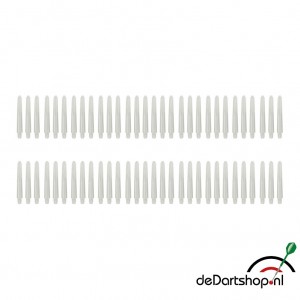 Natural White - Short - 20 sets - Deflecta nylon - darts shafts