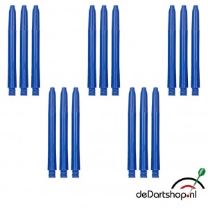 Blauw - Medium - 5 sets - Deflecta nylon - darts shafts