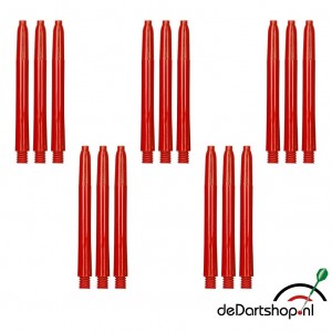 Rood - Medium - 5 sets - Deflecta nylon - darts shafts