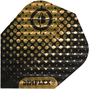 Flight Dimplex Black/Gold - harrows - darts flights	