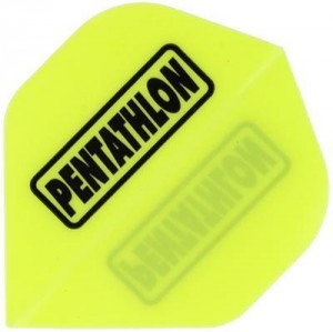 Pentathlon Standaard 100 Neon Geel - dart flights