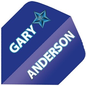 Flight Unicorn Gary Anderson Flight Blue Star - darts flights