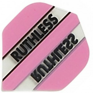 Flight Ruthless Clear and Pink - darts flights