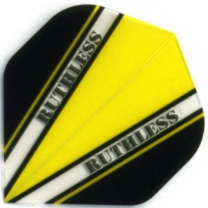 Flight Ruthless V100 Flight Yellow - darts flights