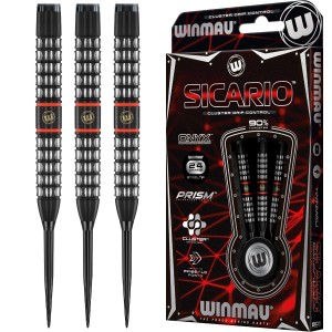 Winmau Sicario straight barrel 90% 22-24 gram dartpijlen 