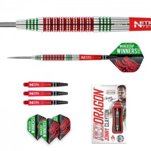 Red Dragon Jonny Clayton World Cup Winning SE- 90% - 22 gram - Red Dragon dartpijlen