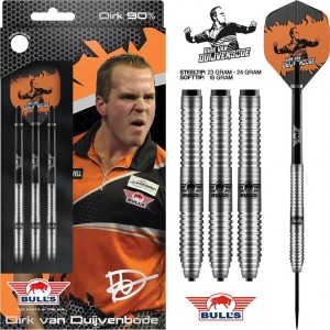 Bulls Dirk van Duijvenbode - 90% tungsten - 23-24 gram dartpijlen