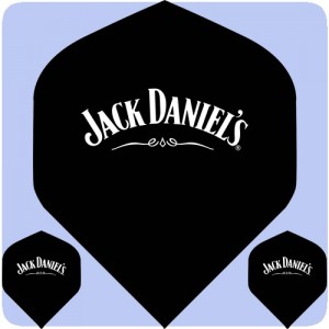 Jack Daniels logo darts flights