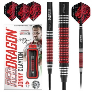 Jonny Clayton SE- 90% - 22-24 gram - Red Dragon dartpijlen