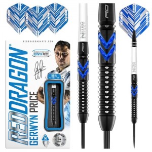 Gerwen Price Blue Ice SE 90% - 22-24-26 gram - RedDragon dartpijlen