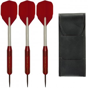 PSV dartpijlen steeldarts 24 gram rood