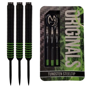 XQ Max - Michael van Gerwen Black Originals - 21-23-25 gram 90% tungsten dartpijlen