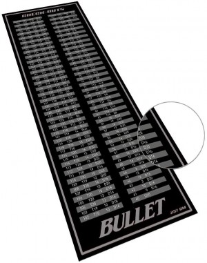 Dragon Darts Bullet Checkout - dartmat - grijs - finish mat - 237 x 80