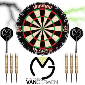 Winmau Blade 5 - inclusief 2 sets - Michael van Gerwen dartpijlen 