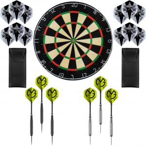 Dragon Darts Michael van Gerwen Precision set – dartbord – 2 sets - dartpijlen – dart shafts – dart flights – Plain A-Merk XQ dartbord