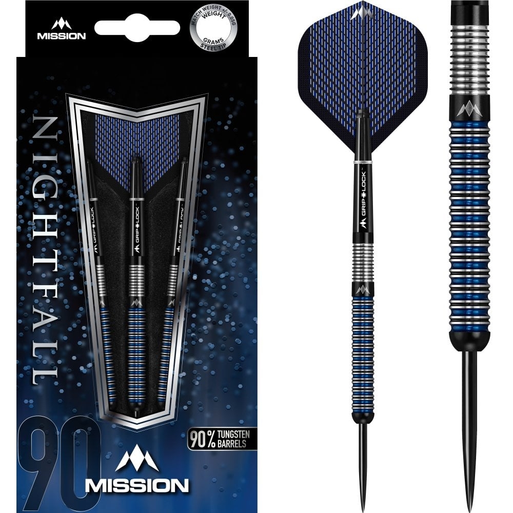 Mission Nightfall M1 - 90% - 21-23-25-27 - dartpijlen deDartshop.nl