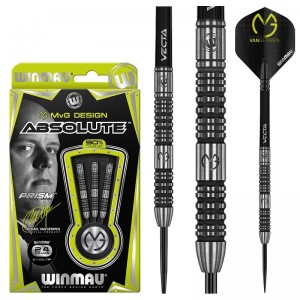 Michael van Gerwen - Absolute - 22-23-24 gram - 90% - winmau - dartpijlen