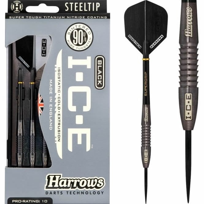 Ontwaken lichtgewicht Koninklijke familie ICE Black 25 gram 90% Tungsten harrows dartpijlen - deDartshop.nl