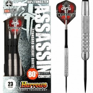 Assassin knurled 80% tungsten Harrows - dartpijlen