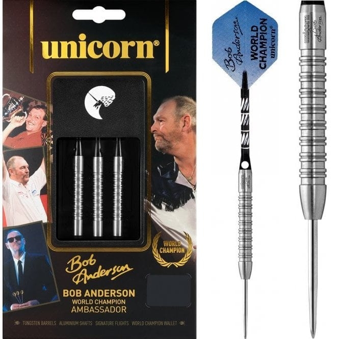 veld ik draag kleding Meetbaar Bob Anderson Unicorn 90% Tungsten - dartpijlen - deDartshop.nl