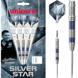 Gary Anderson SilverStar GA2 80% Tungsten Unicorn dartpijlen