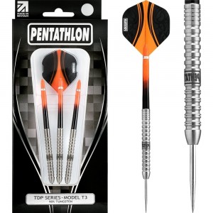 T3 - 90% Tungsten 22-23-24 Gram Pentathlon - dartpijlen