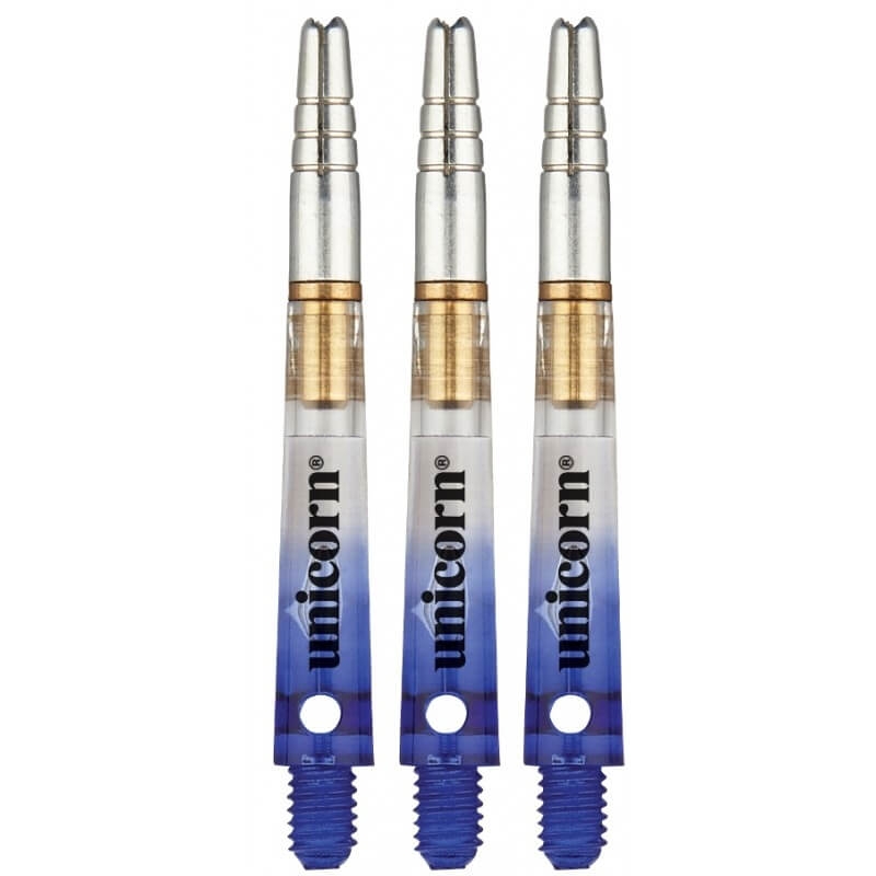 Unicorn Gripper 360 Blue TwoTone Rotating darts shafts