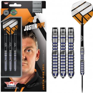 Bulls Justin Pipe - 90% tungsten - 22-24-26 gram - dartpijlen