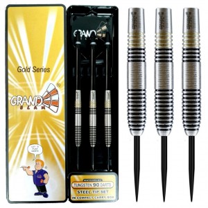 Triple B Barney Ghostgrip Micro Grip Goldline 90% tungsten - dartpijlen 