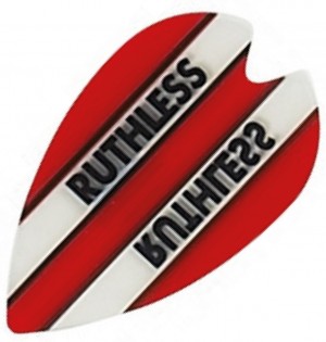 Flight Vortex Ruthless Red/Clear - darts flights