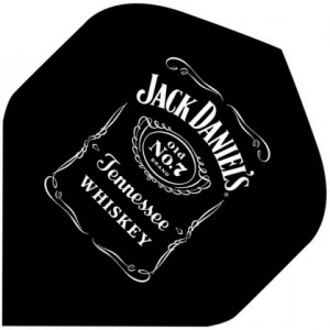 Jack Daniels bottle logo darts flights