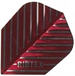 Flight Ribtex Red/Silver - darts flights