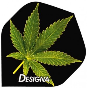 Darts flights - Cannabis blad - designa darts flights