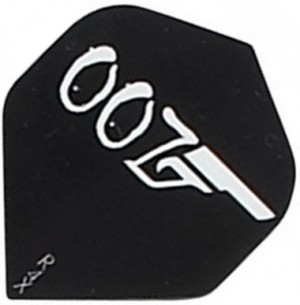 Flight 007 Black/White - darts flights