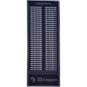 Dragon Darts - Checkout dartmat - grijs - large 300 x 80 cm - inclusief afstandslijnen