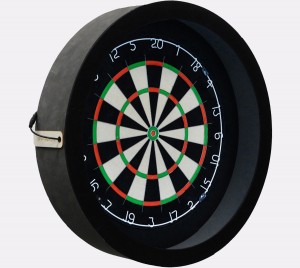 Dragon - Complete PRO - zwart-antra - Winmau Blade 5 - dartmat antraciet - dartbord verlichting - darts - dartbord