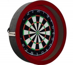 Dragon - Complete PRO - rood-antra - Winmau Blade 5 - dartmat antraciet - dartbord verlichting - darts - dartbord