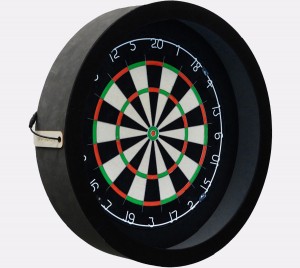 Dragon - Complete PRO - zwart-antra - XQMax Plain - dartmat antraciet - dartbord verlichting - darts - dartbord
