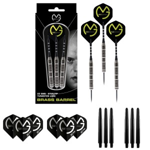 XQMax - Michael van Gerwen Tungsten Look - 23 gram - inclusief extras - Dartpijlen