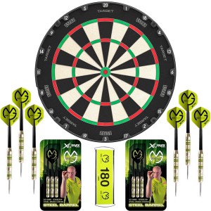 Target Aspar - dartbord - 2 sets - dartpijlen - Michael van Gerwen - darts - dart flights - dart shafts